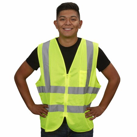 Type R, Class 2 Safety Vest, Lime, L -  CORDOVA, VZ241PL